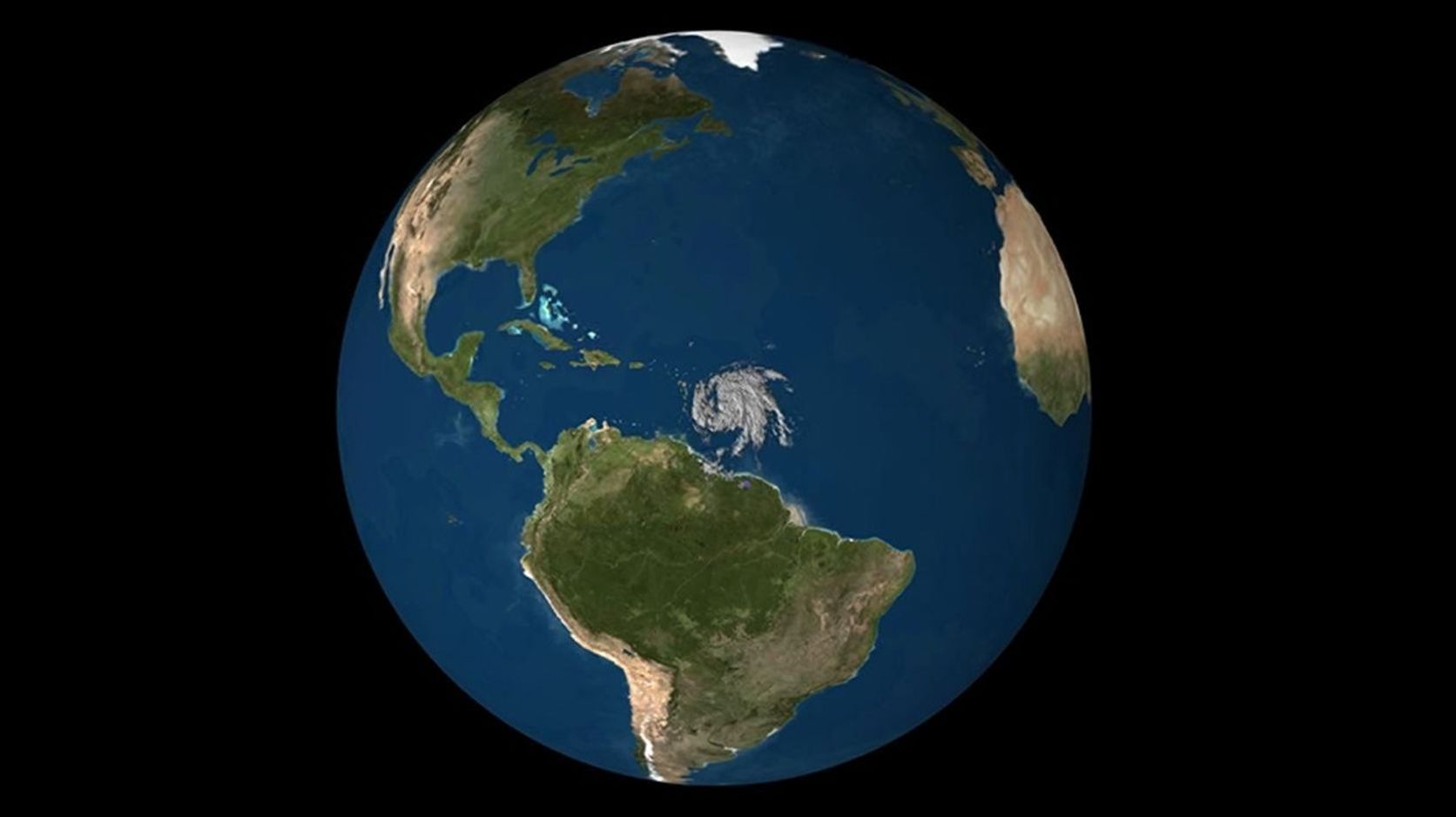 NASA's CloudSat satellite flew over Hurricane Maria on Sept. 17, 2017, at 1:23 p.m. EDT (17:23 UTC) as the storm had just strengthened into a hurricane in the Atlantic Ocean.
