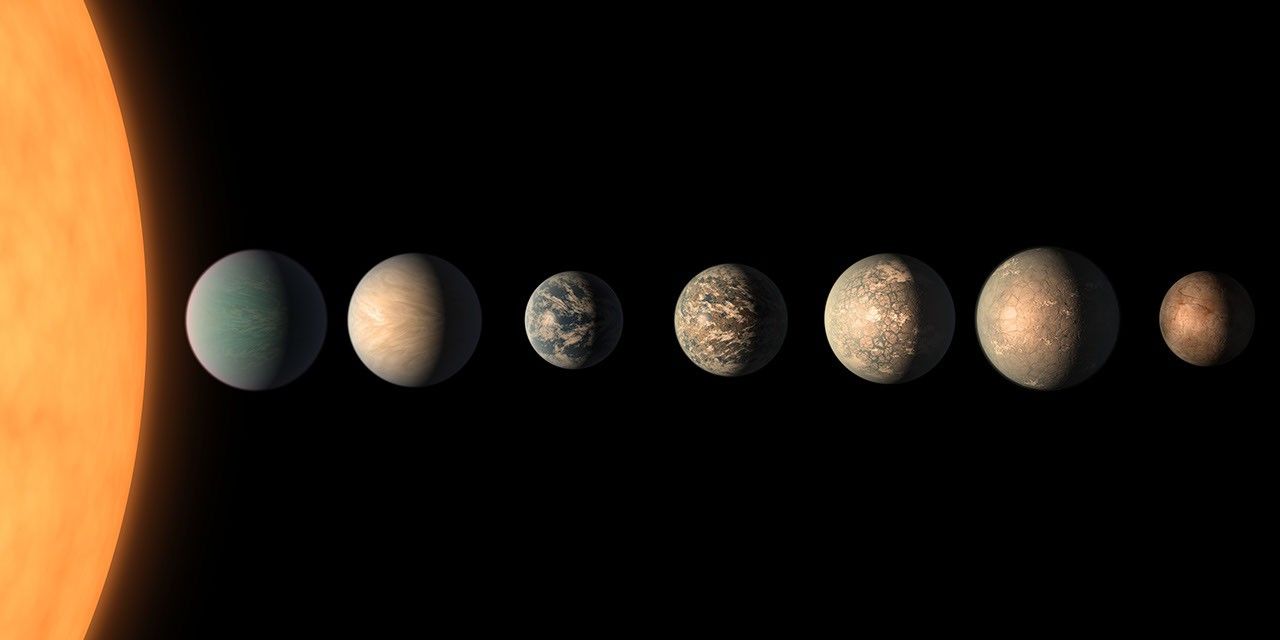 TRAPPIST-1 Planet Lineup - Updated Feb. 2018 - NASA Science