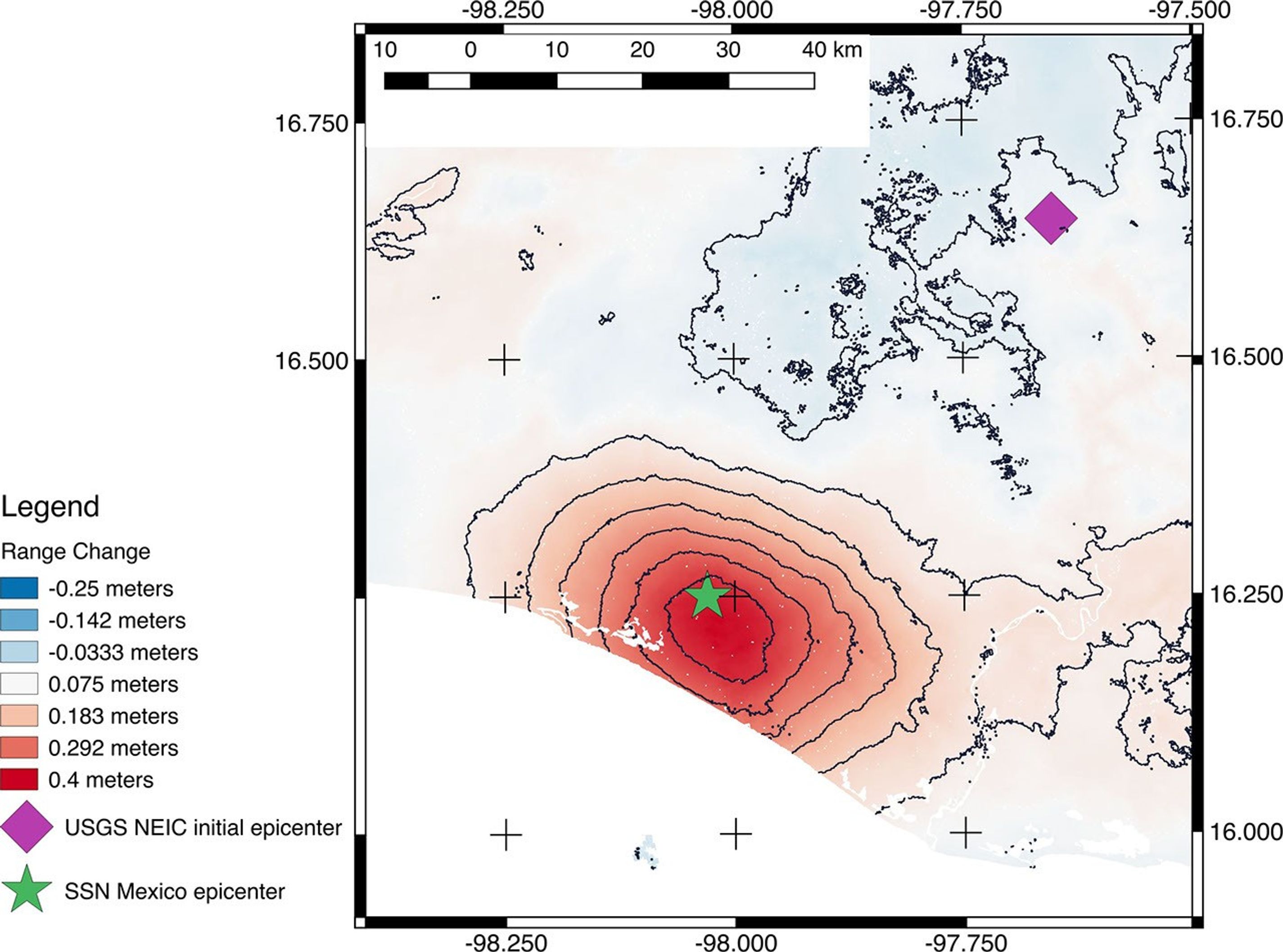 This map shows the location of the latest Mexico earthquake. The Pinotepa quake in Oaxaca was the largest in the area since a magnitude 8.2 earthquake in the Gulf of Tehuantepec in September 2017.