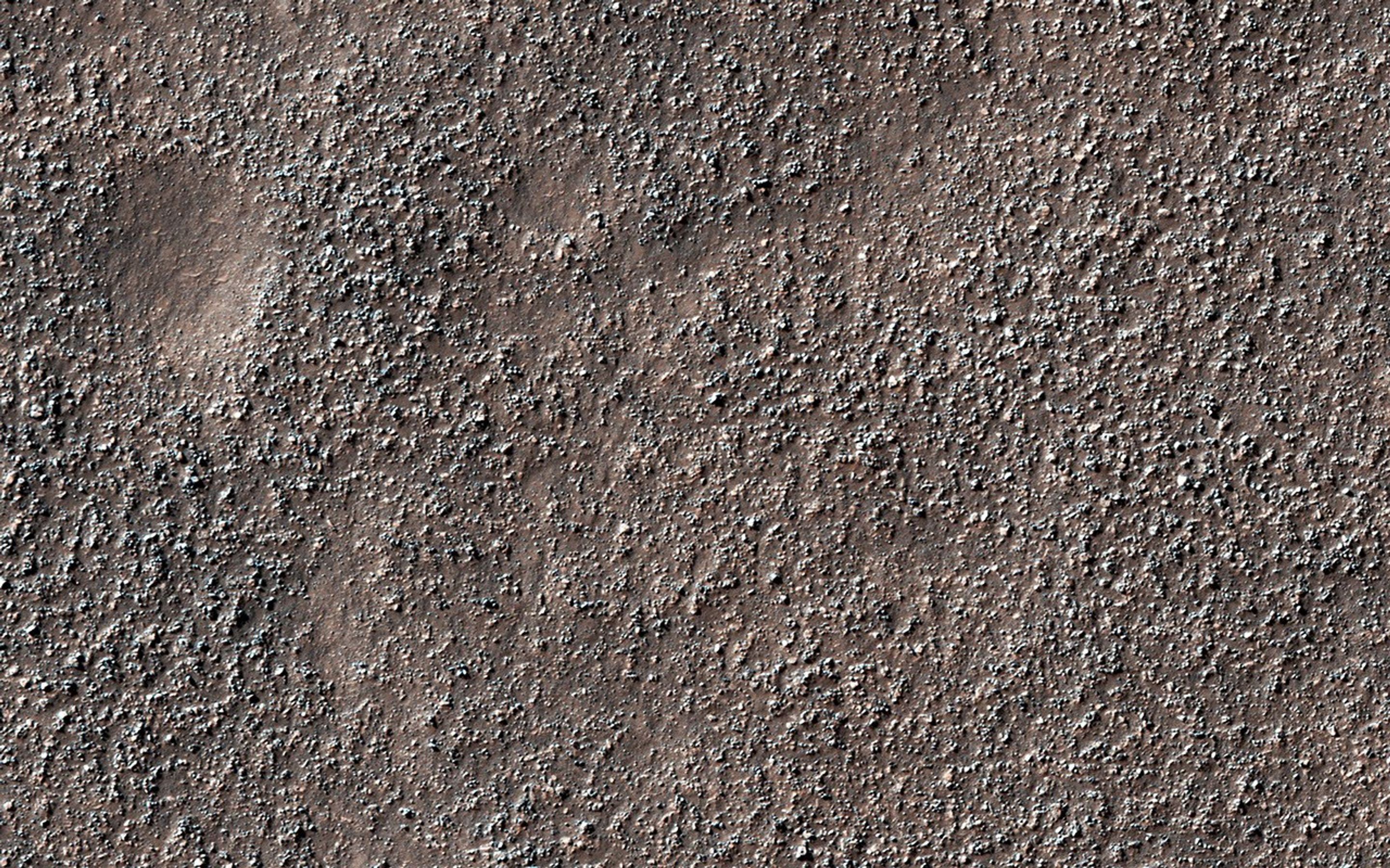 This image from NASA's Mars Reconnaissance Orbiter (MRO) shows a field of boulders.