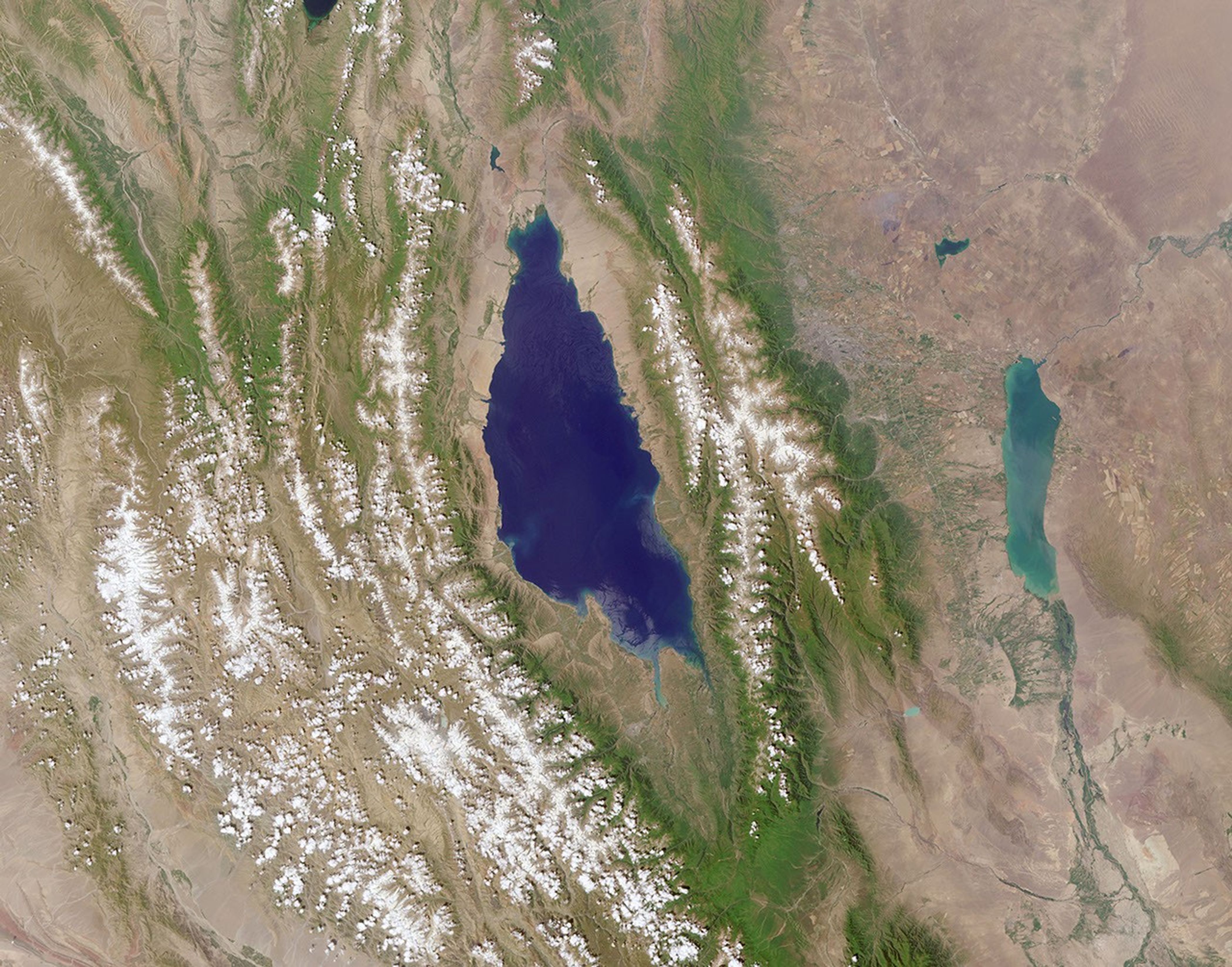 Image of unknown location for the latest mystery quiz from NASA's MISR (Multi-angle Imaging SpectroRadiometer) instrument onboard the Terra satellite.