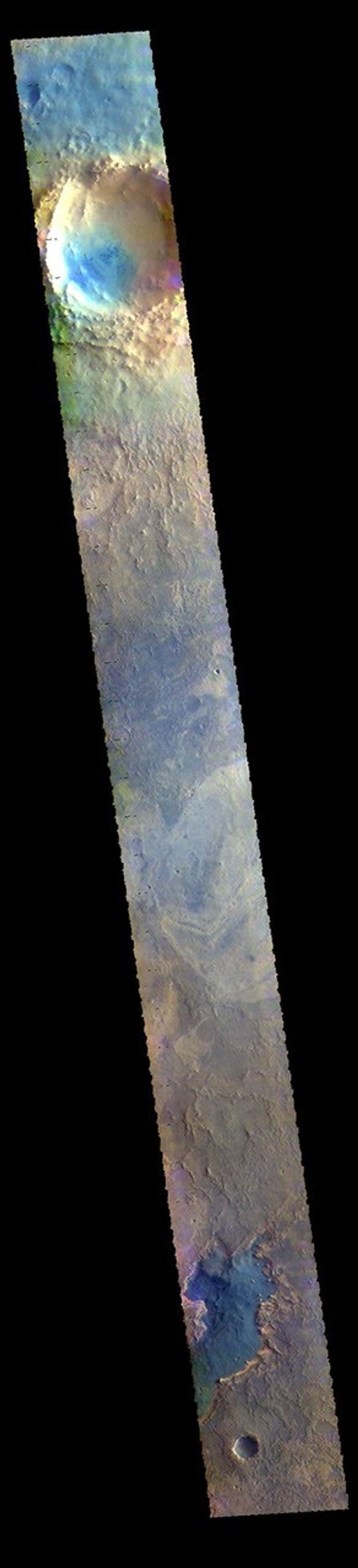 This image from NASA's Mars Odyssey shows part of Meridiani Planum.