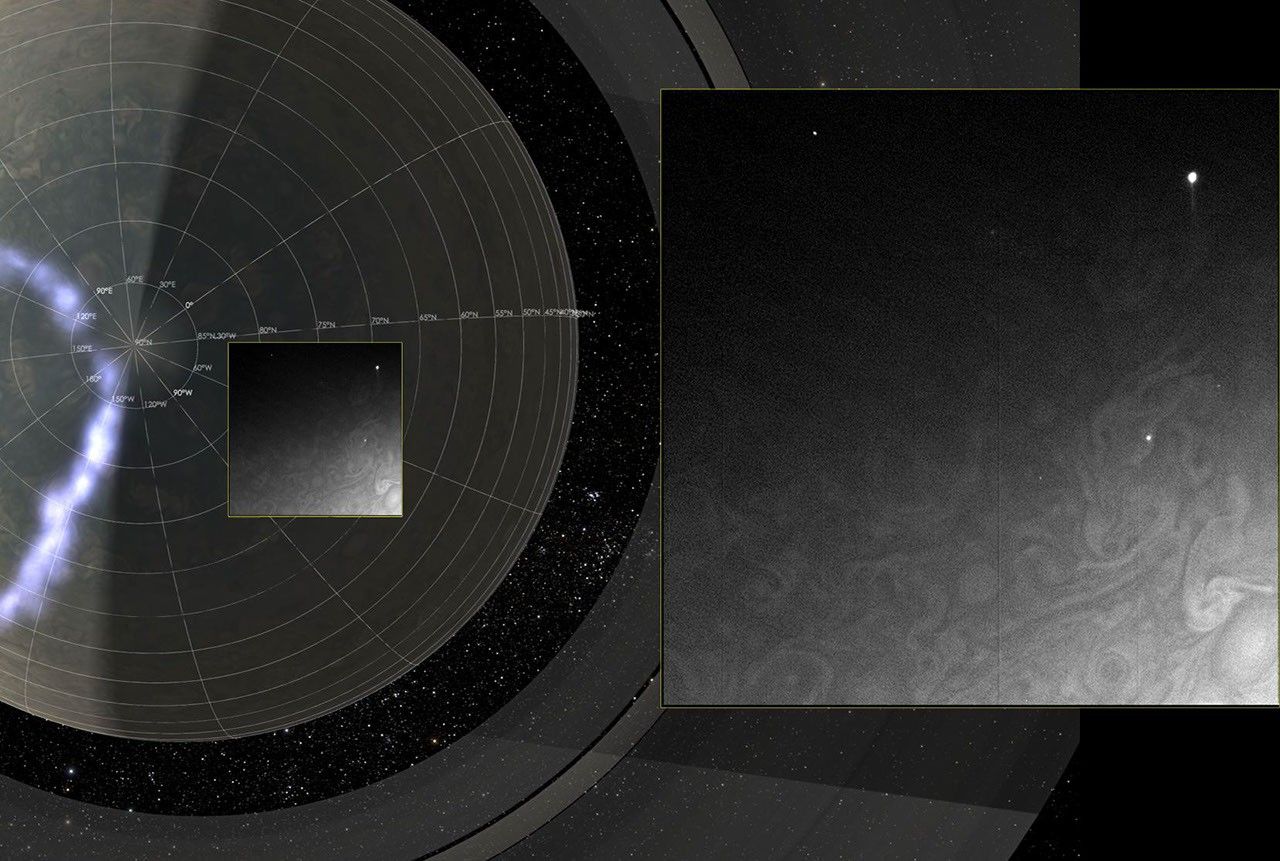 Juno Images Jupiter's Dark Side - NASA Science