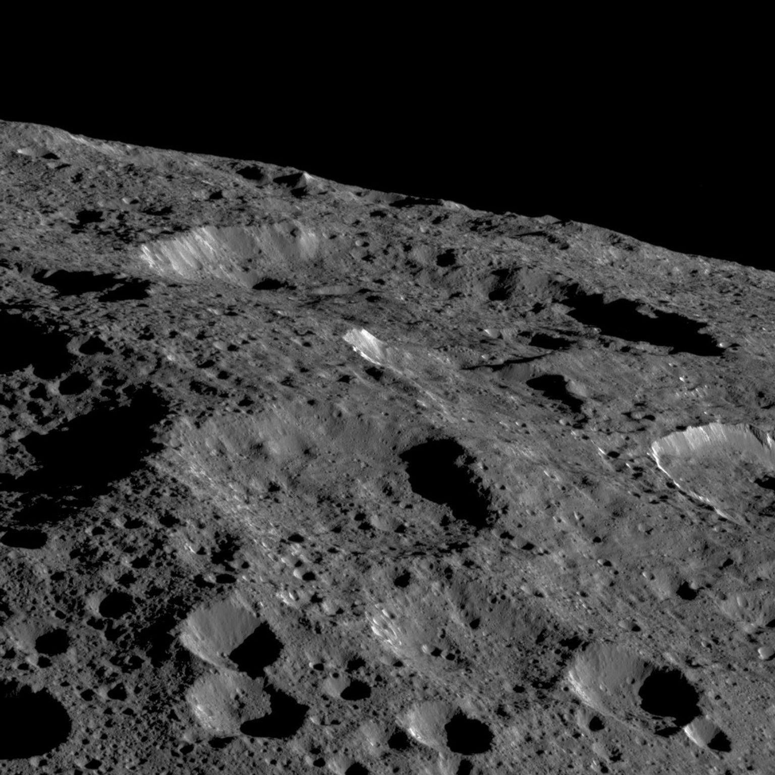 NASA's Dawn spacecraft captured this view of Ceres' limb on May 19, 2018.