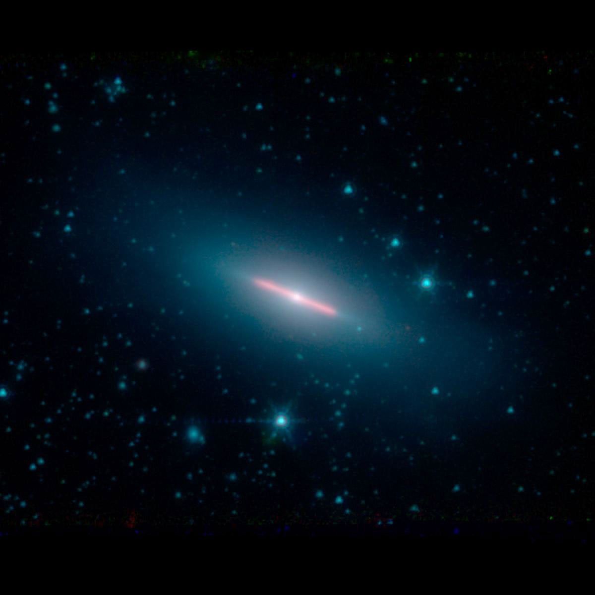 NASA's Spitzer Spots a Perfectly Sideways Galaxy - NASA Science
