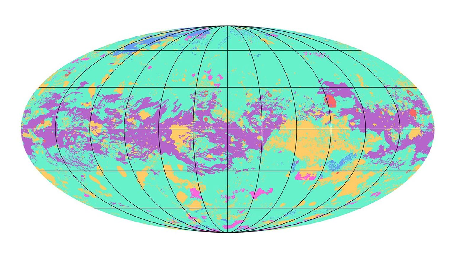 The first global geologic map of Titan is based on radar and visible-light images from NASA's Cassini mission, which orbited Saturn from 2004 to 2017.