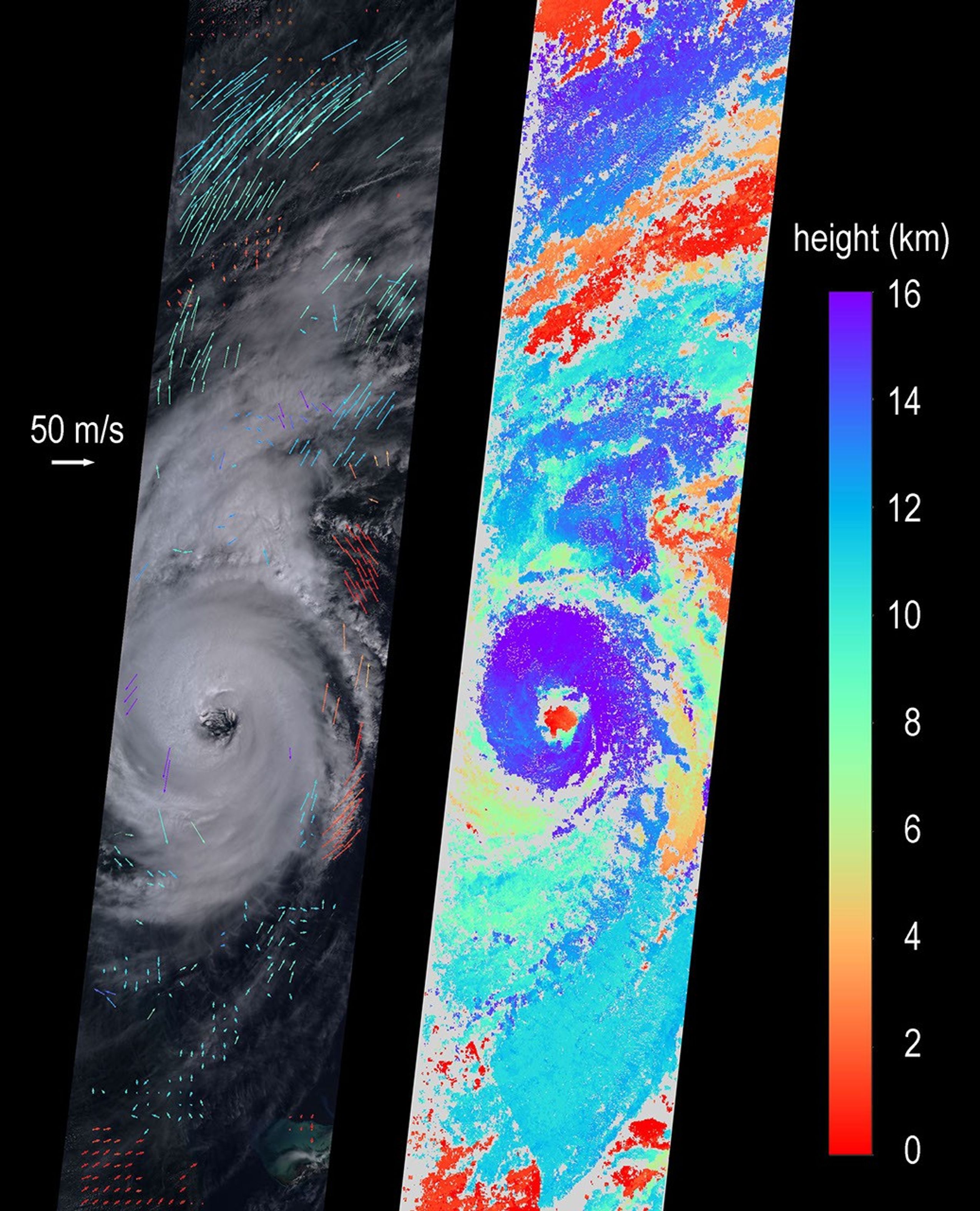 NASA's MISR instrument captured this imagery over the eye of Hurricane Dorian on Sept. 5, 2019.