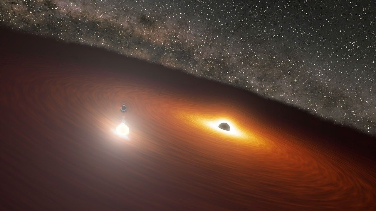 Animation of Black Hole Disk Flare in OJ 287 - NASA Science