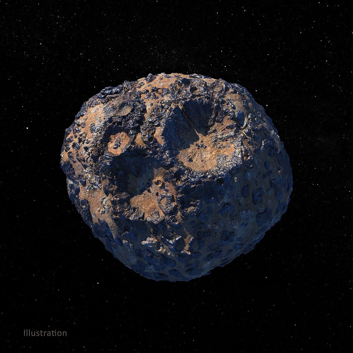 Asteroid Psyche — artist’s illustration