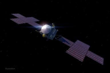 This illustration, updated as of March 2021, depicts NASA's Psyche spacecraft.