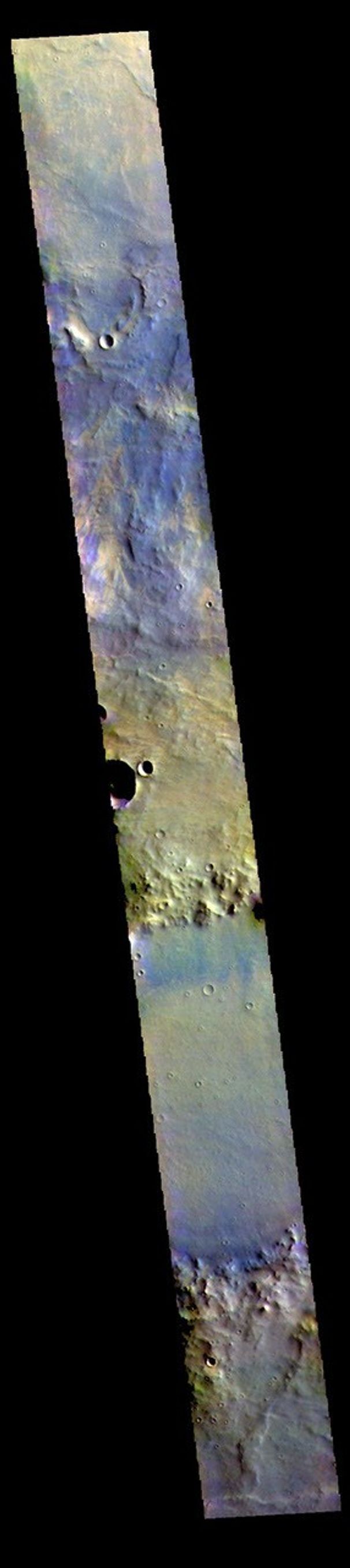 This image from NASA's Mars Odyssey shows part of Noachis Terra.