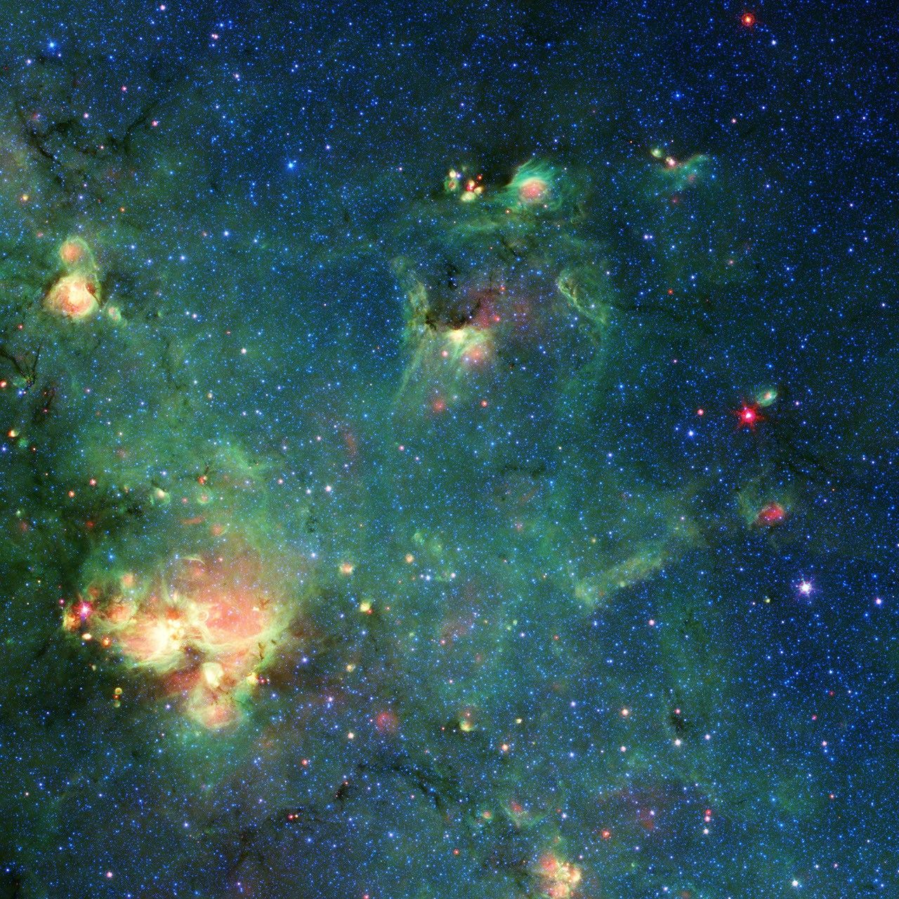 Godzilla Nebula Imaged by Spitzer - NASA Science