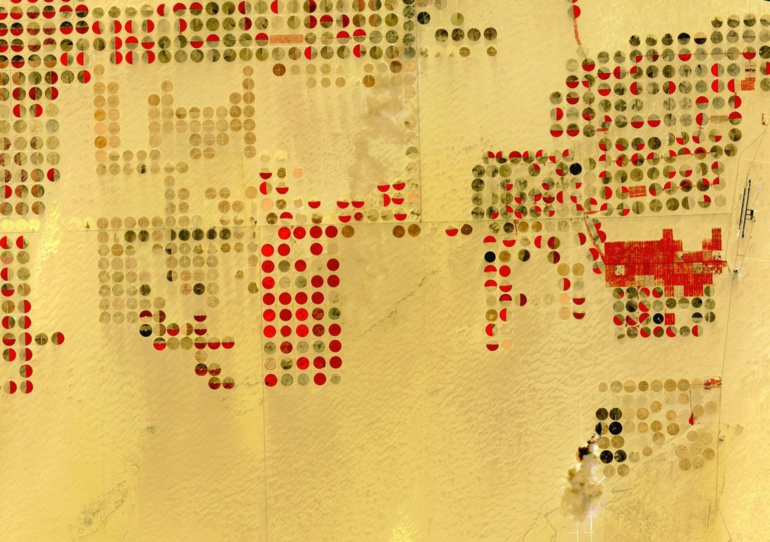 NASA's Terra spacecraft shows the Nubian Sandstone Aquifer System, the world's largest fossil water aquifer system.