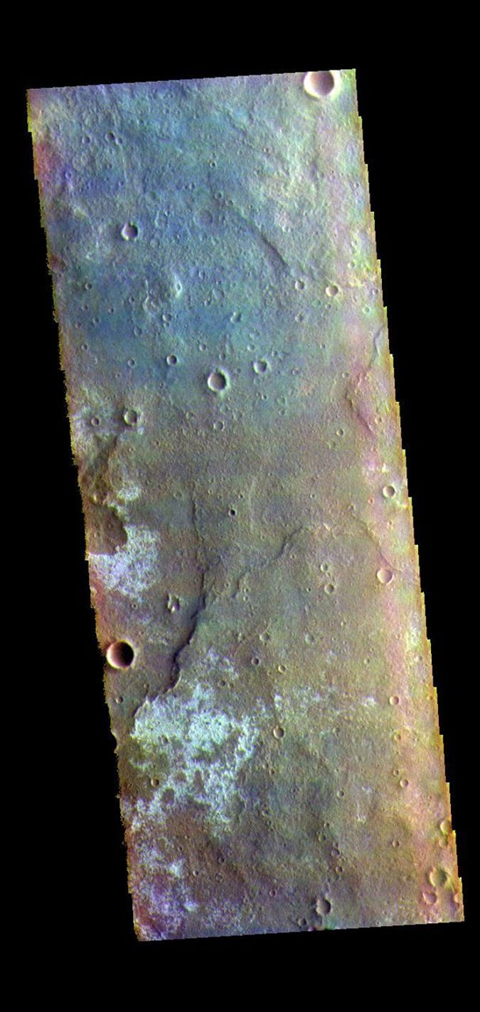 This image from NASA's Mars Odyssey shows part of Tyrrhena Terra.