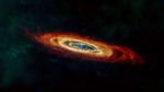 The Andromeda galaxy, or M31, is shown here in far-infrared and radio wavelengths of light.