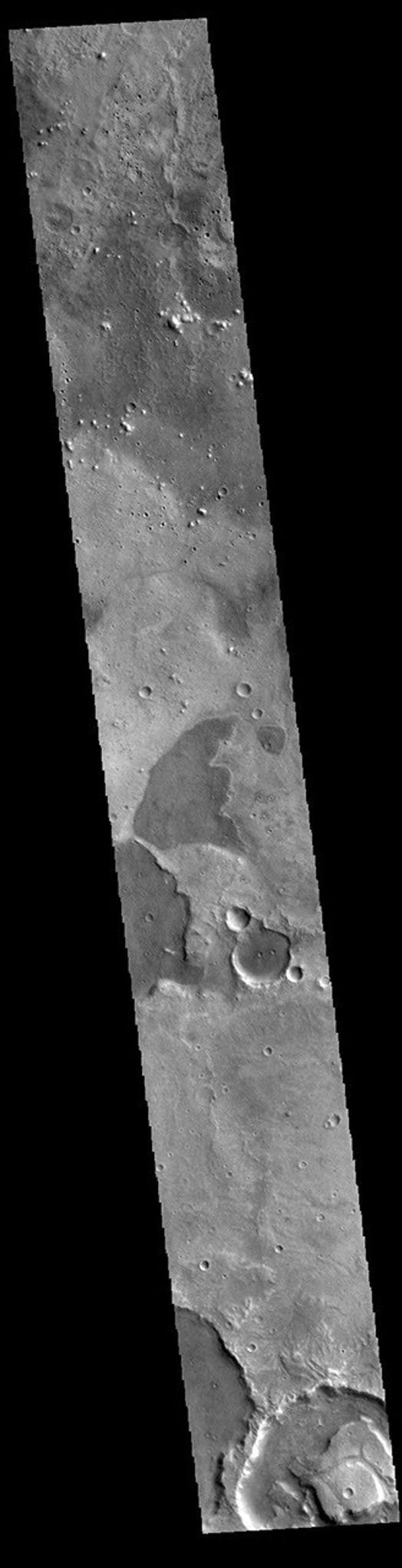 This image from NASA's Mars Odyssey shows part of Arabia Terra.
