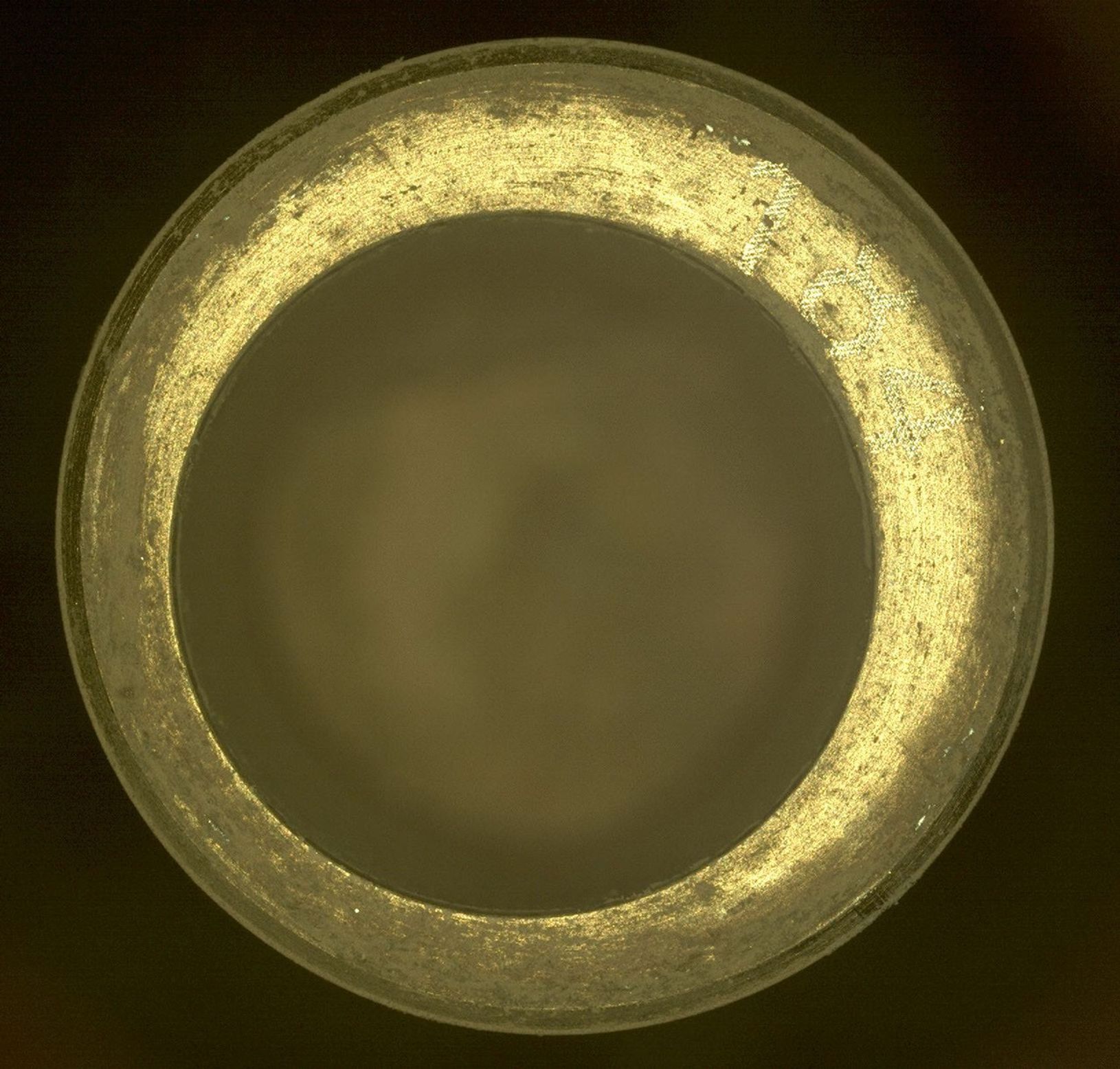 These images show changes in the dust accumulation over the course of four days on the rim of the collection tube containing Perseverance's 14th sample. The images were acquired by the rover's Sampling and Caching System Camera, or CacheCam.