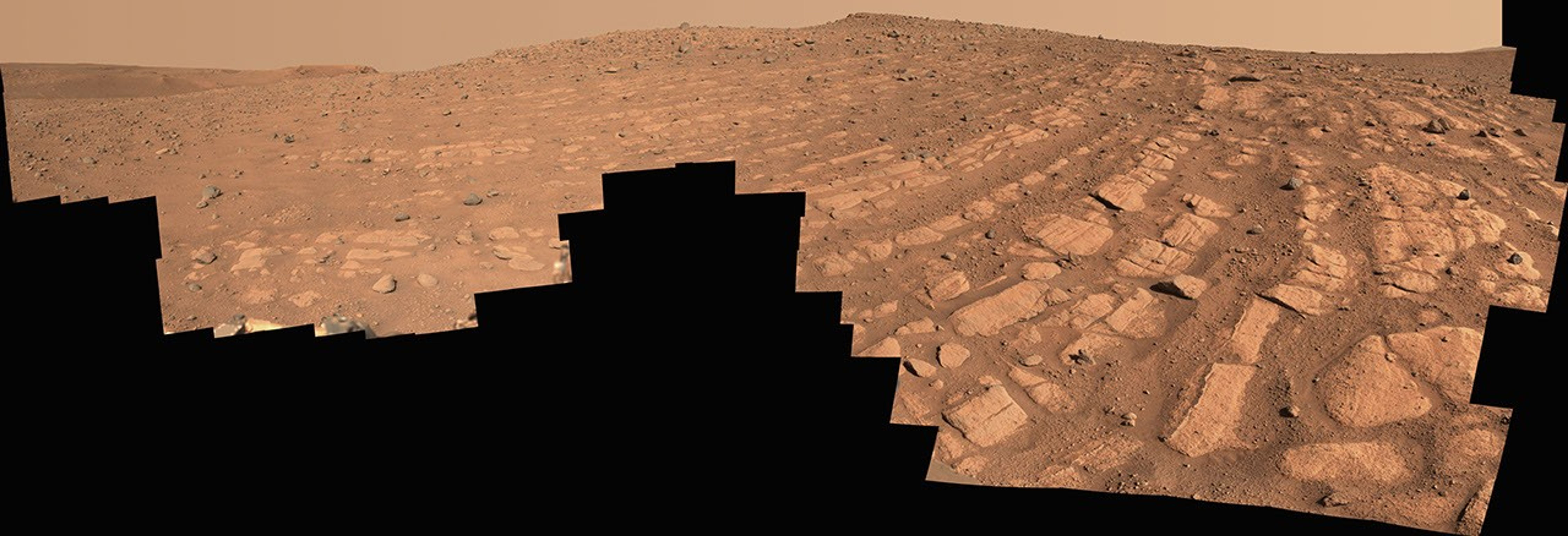 NASA's Perseverance Mars rover captured this scene at a location nicknamed Skrinkle Haven using its Mastcam-Z camera between Feb. 28 and March 9, 2023.