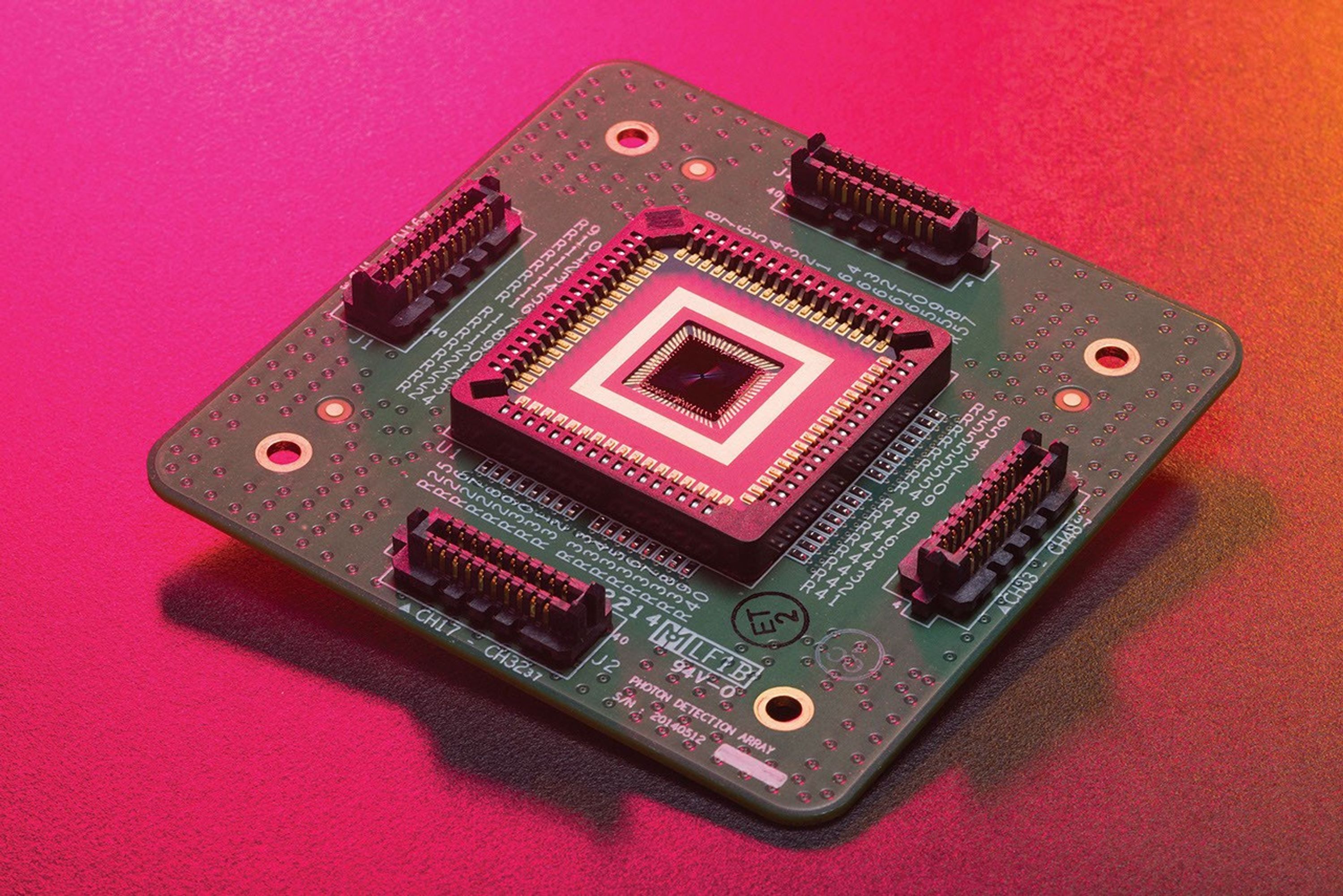 Shown here is a prototype of the Deep Space Optical Communications, or DSOC, ground receiver detector built by the Microdevices Laboratory at NASA's Jet Propulsion Laboratory in Southern California.