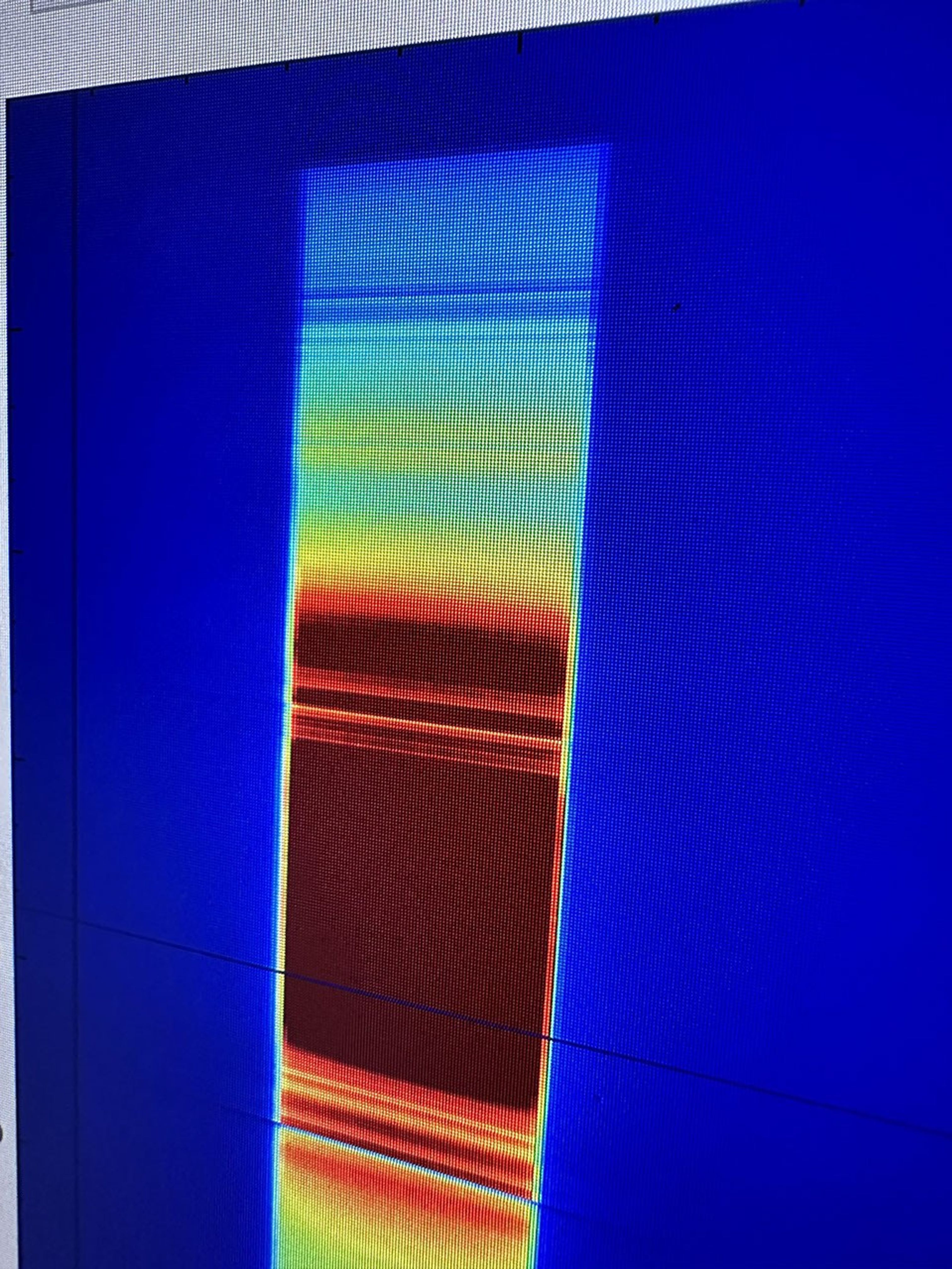 The data captured here is one of the outputs of a September 2023 test conducted at NASA's Jet Propulsion Laboratory of a state-of-the-art imaging spectrometer instrument, which will measure the greenhouse gases methane and carbon dioxide from space.