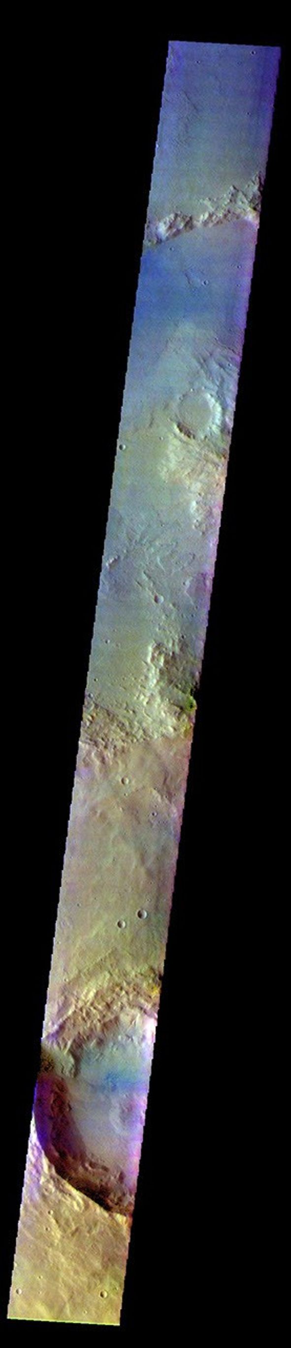 This image from NASA's Mars Odyssey shows part of Terra Sirenum.