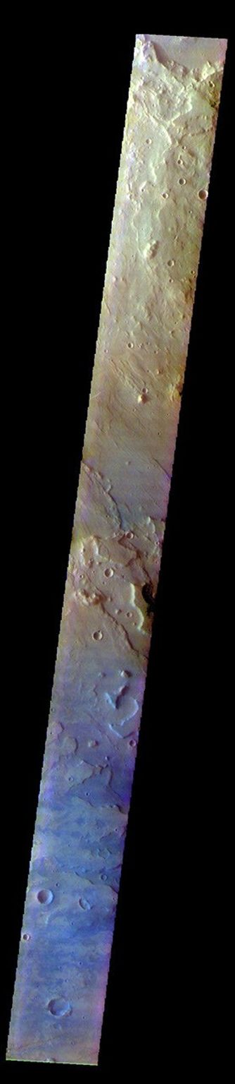 This image from NASA's Mars Odyssey shows part of Terra Sirenum.