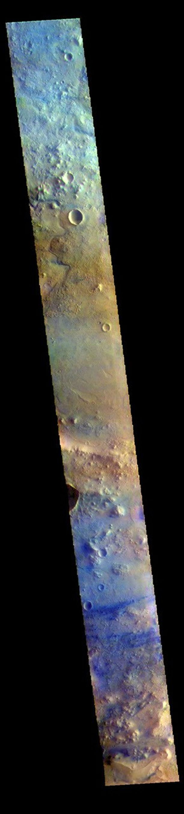 This image from NASA's Mars Odyssey shows part of Terra Sabaea.