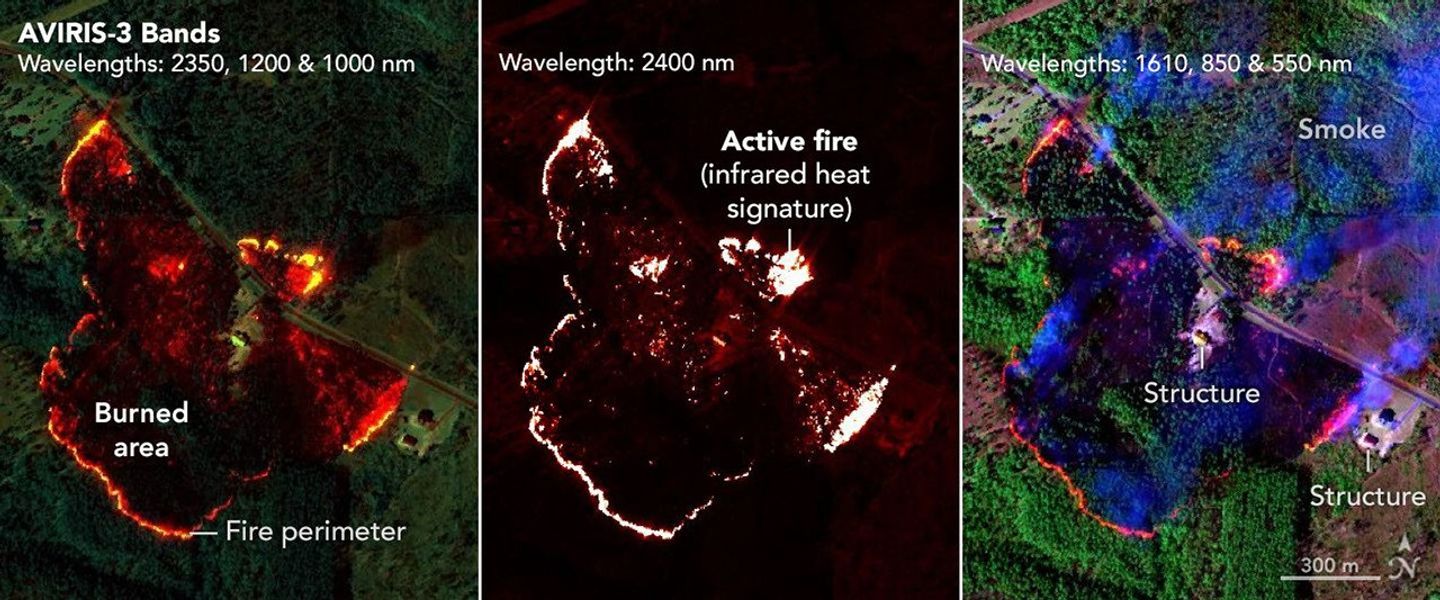 AVIRIS-3 Sensor Captures Data on Wildfire Near Perdido, Alabama - NASA Science