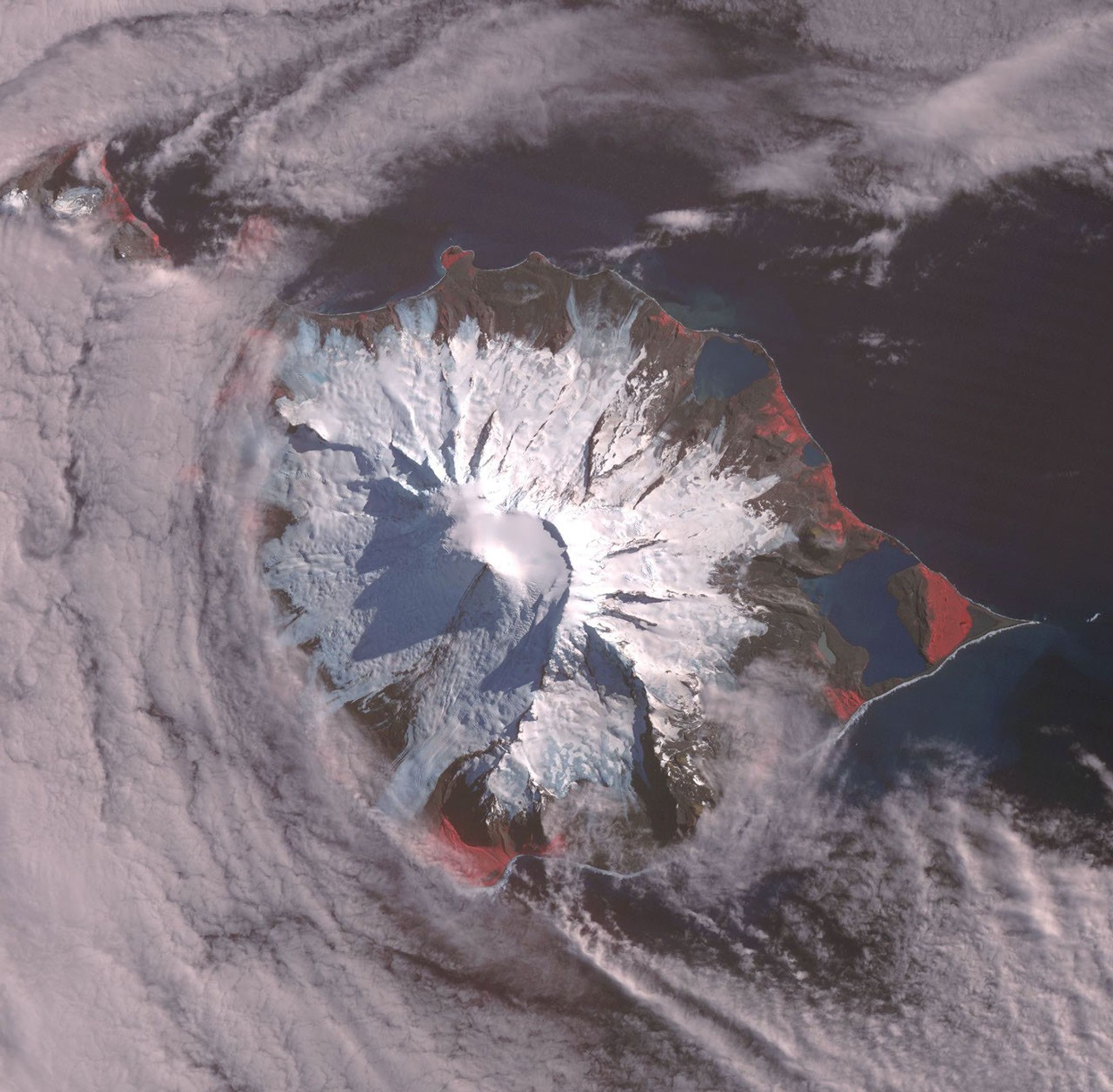 NASA's Terra spacecraft shows Heard, a remote volcanic island located in the southern Indian Ocean. It is an Australian Territory.
