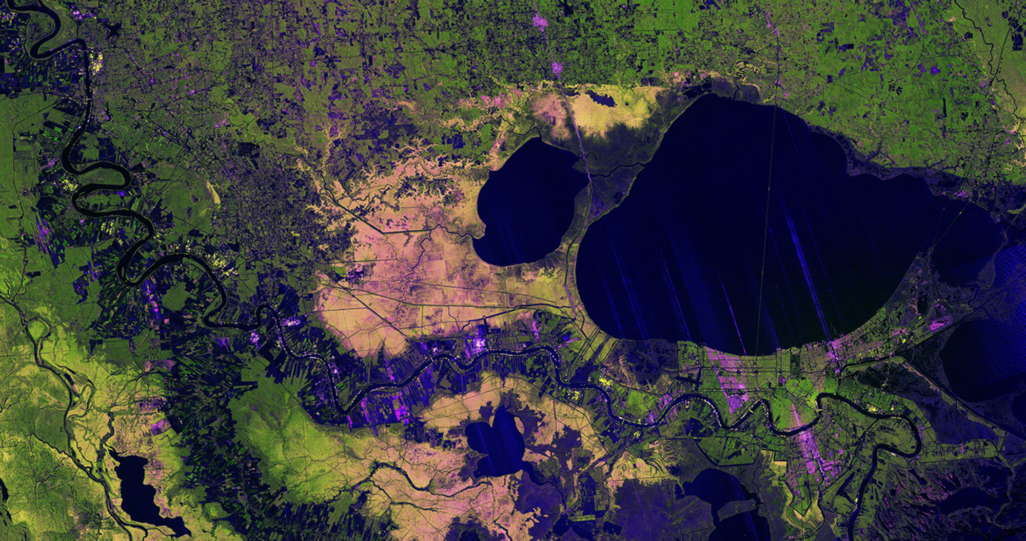 U.S.-India NISAR Satellite Images Mississippi River Delta Region - NASA ...