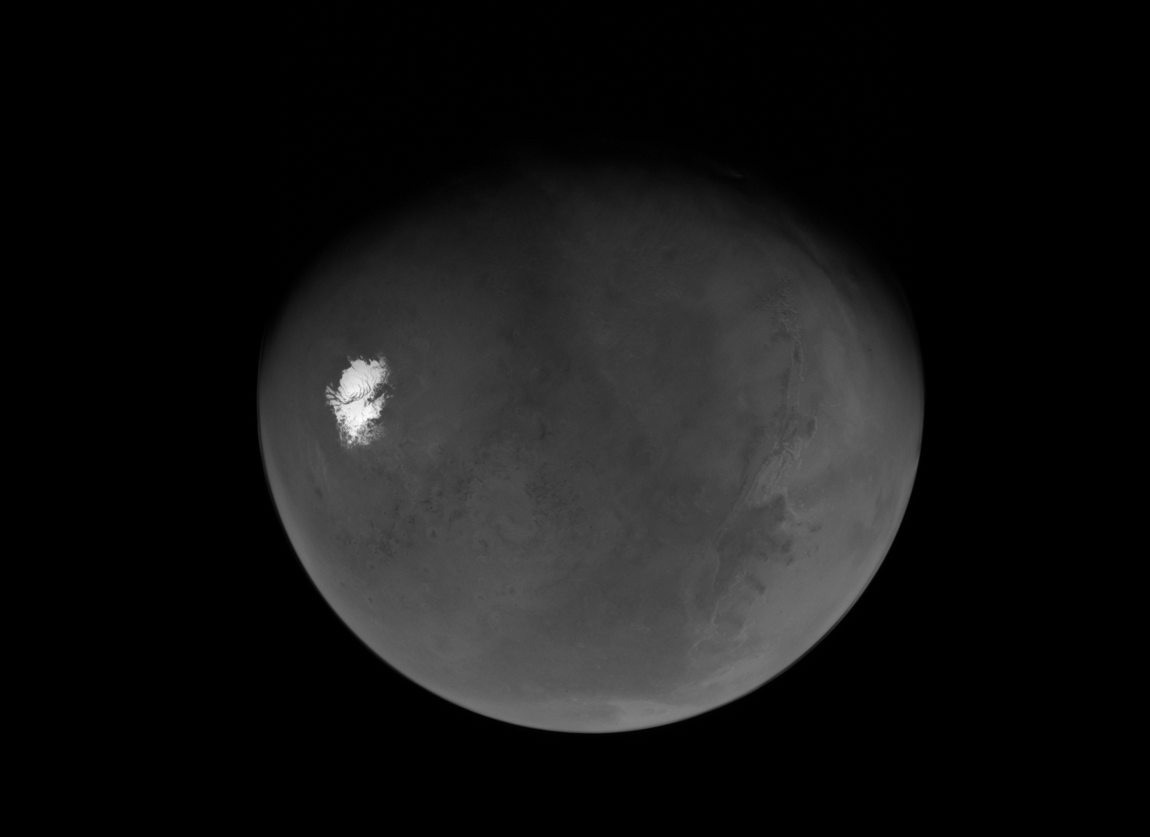 NASA'nın Psyche Misyonu, Geçişin Ardından Mars'ın Güney Kutbu'nu Gördü