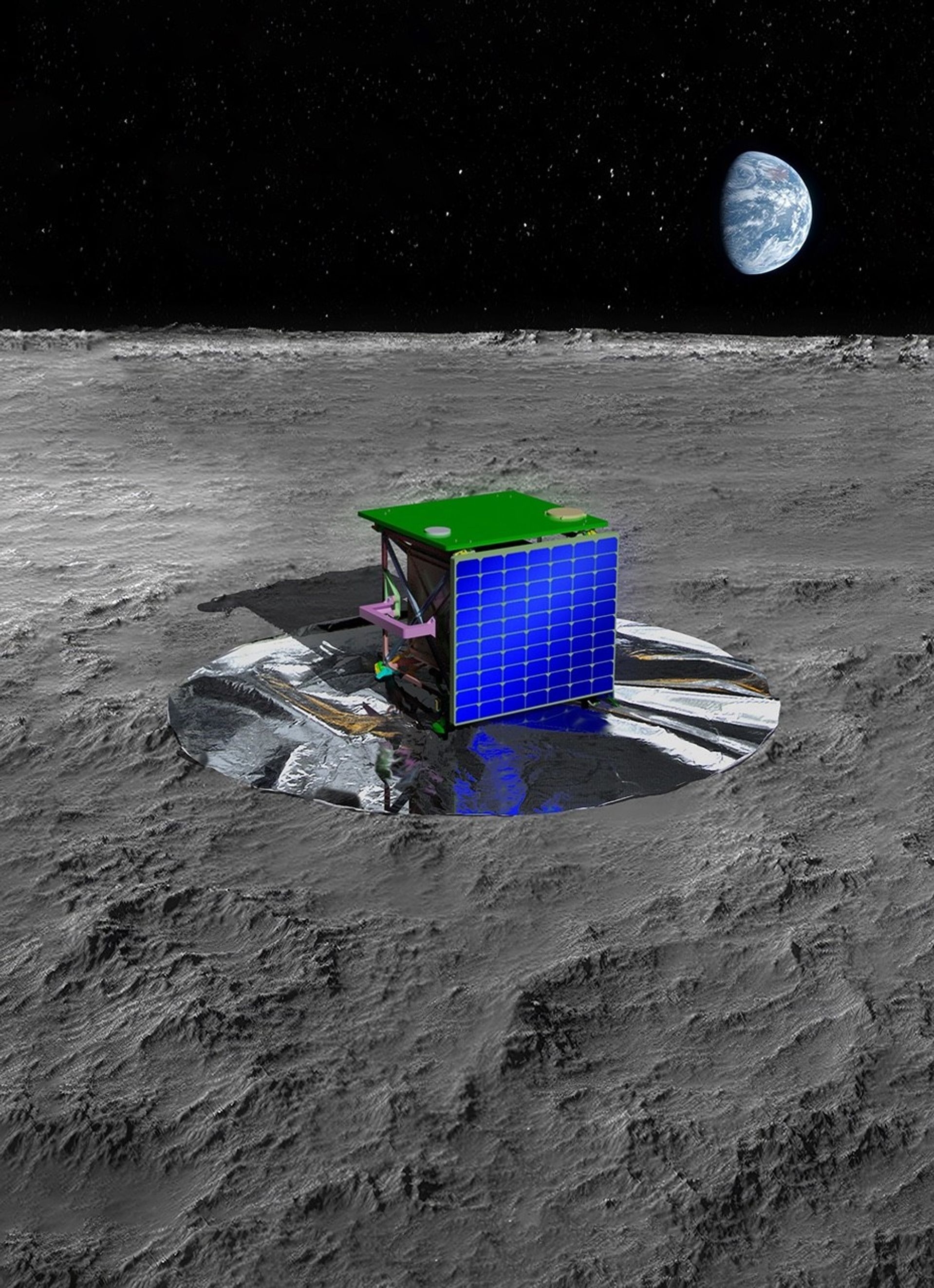 An artist’s concept of SPSS (South Pole Seismic Station)