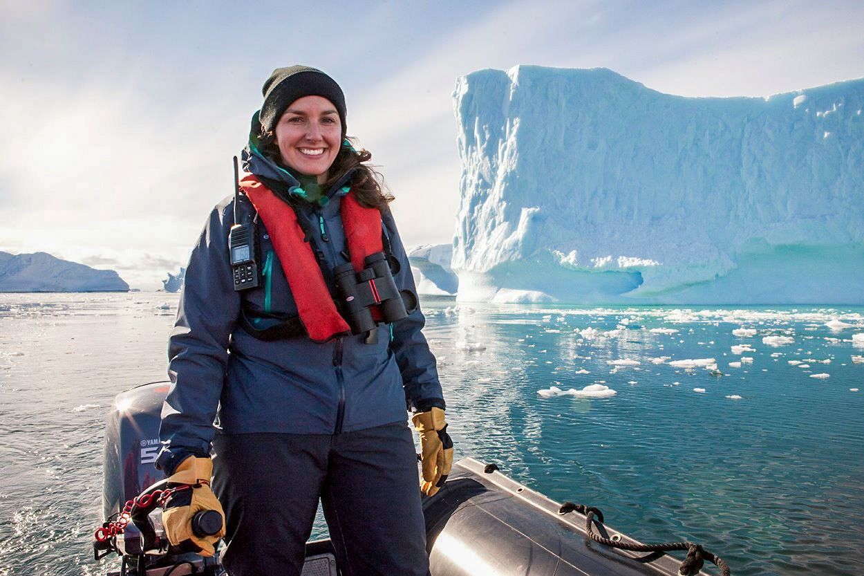 Woman at North Pole.
