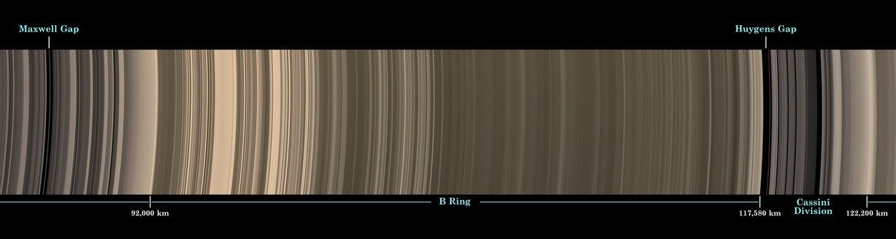 a sweeping view from Cassini of Saturn's glorious ring system.