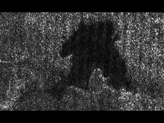 Shorefront Property, Anyone?: This lake is part of a larger image taken by the Cassini radar instrument during a flyby of Saturn's moon Titan on Sept. 23, 2006.