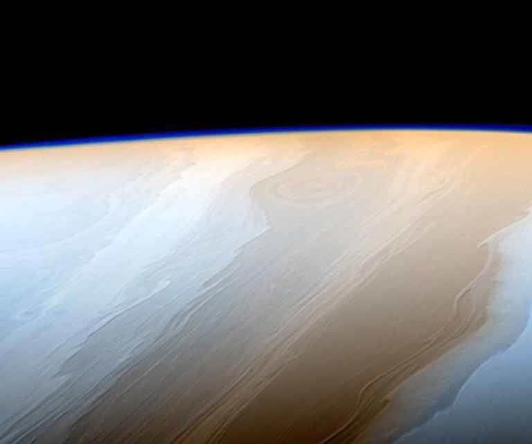 False color image of Saturn