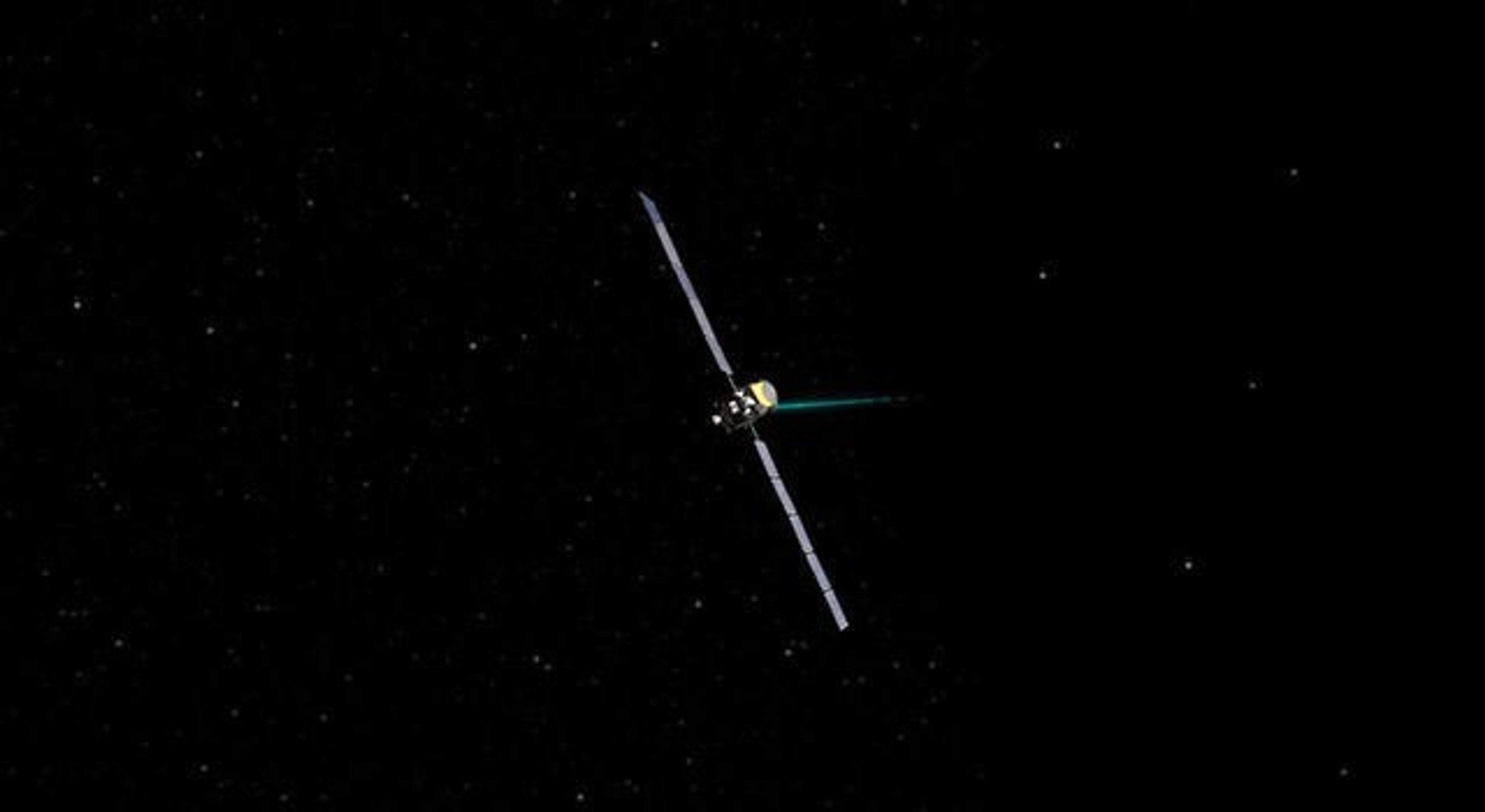 Artist's concept of Dawn spacecraft.