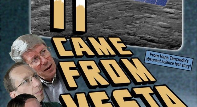 artist concept of spoof movie poster for It Came From Vesta