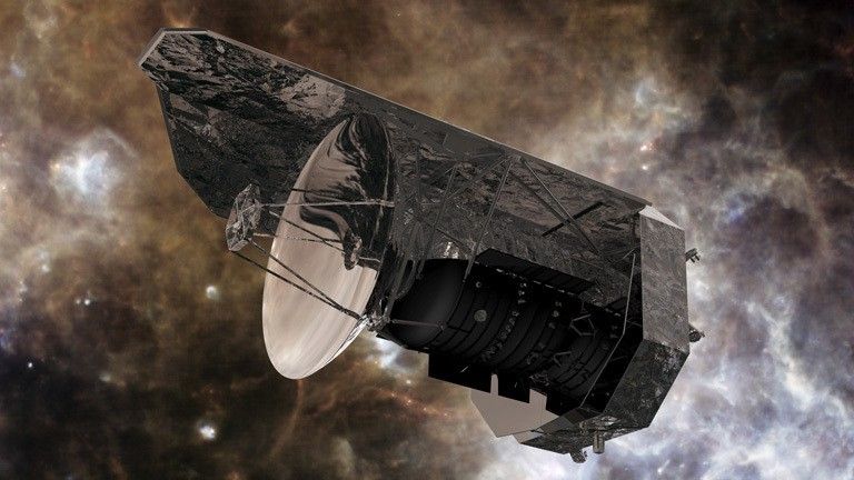 Spacecraft in space.