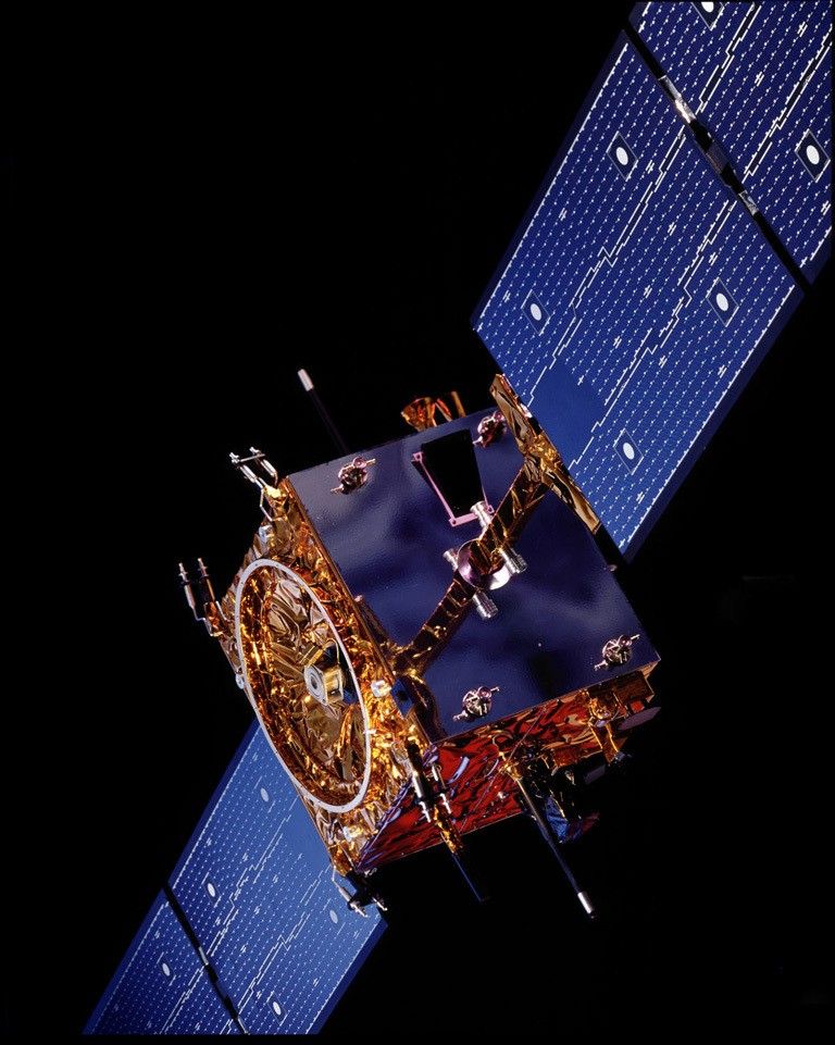 Illustration of spacecraft in space.