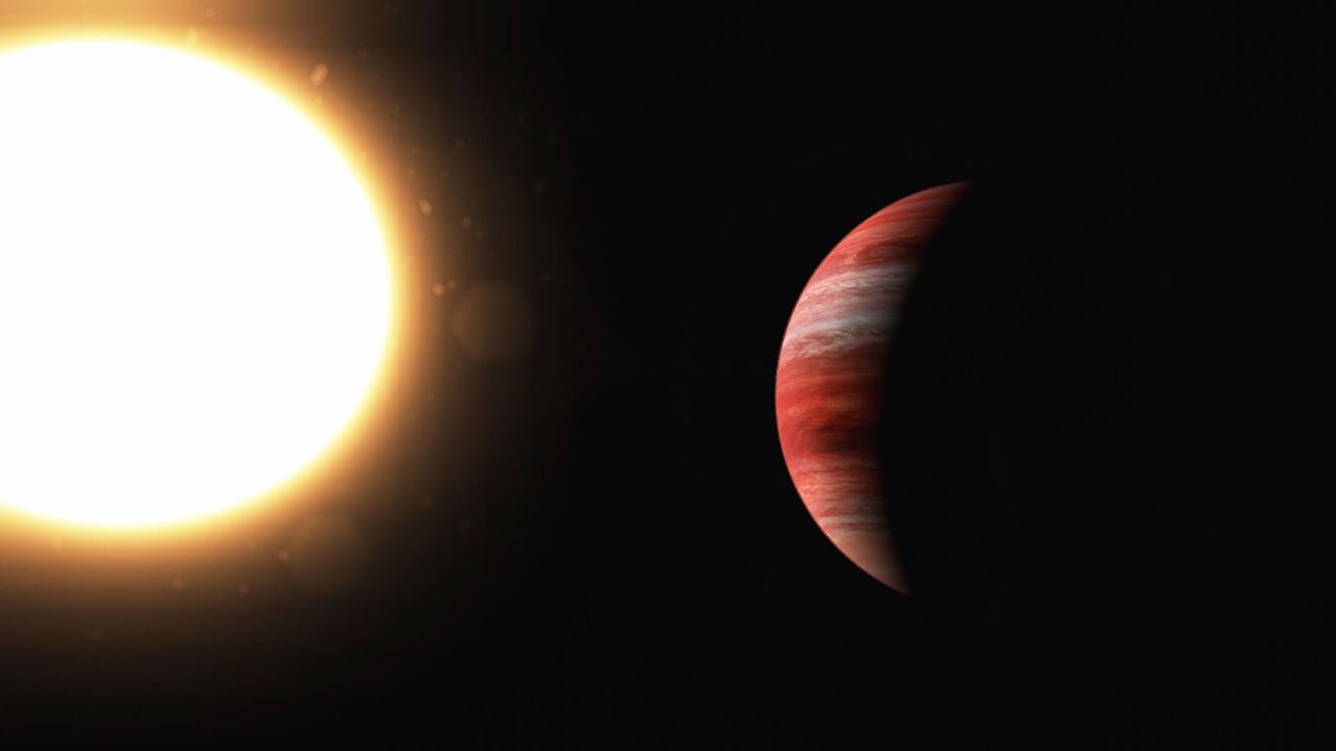 An artist's impression of candidate exoplanet TOI-2341.01 that was the subject of my second research paper as part of Exoplanet Watch.