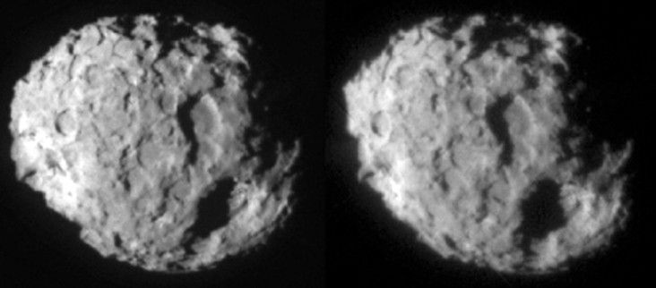 Two close up images of Comet Wild 2