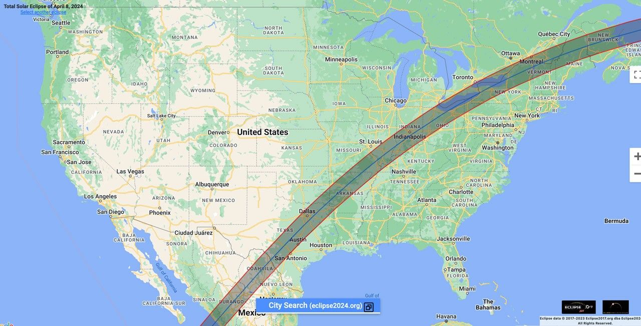 2024 Solar Eclipse Interactive Map - NASA Science
