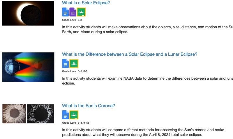 
			My NASA Data Eclipse Resources - NASA Science			