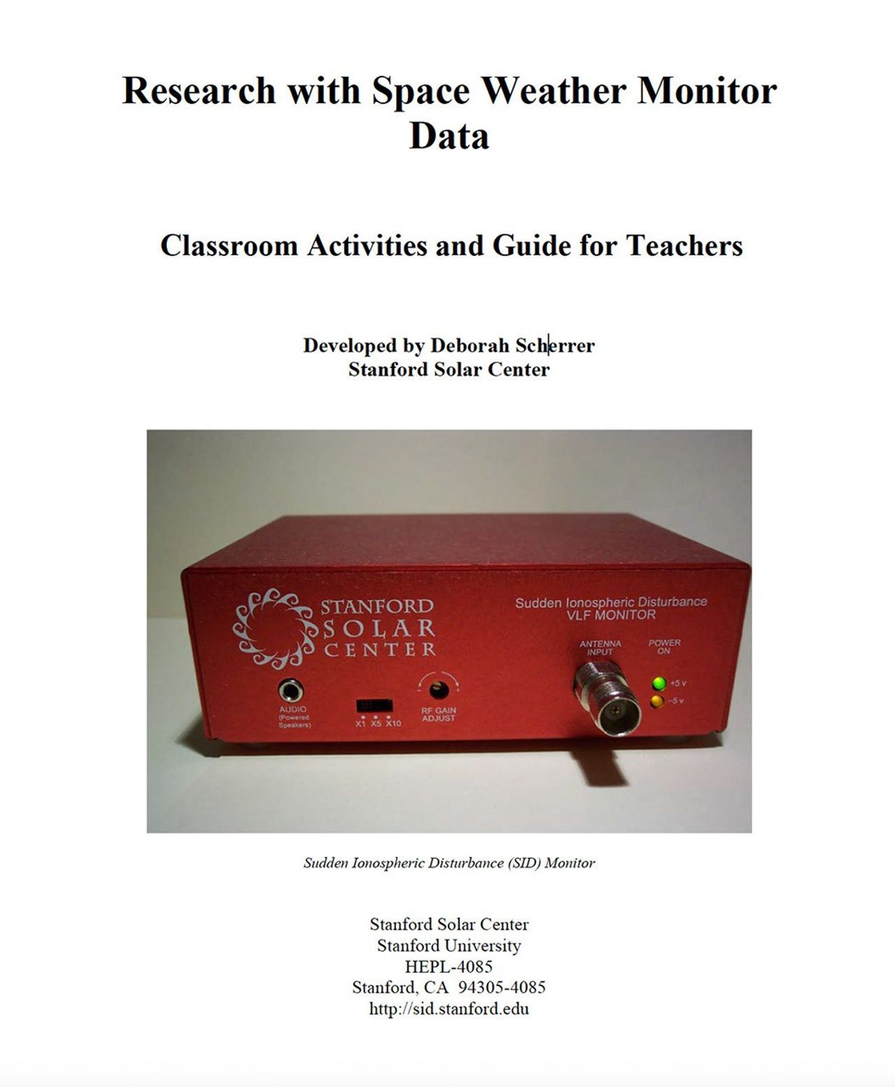 The Stanford Solar Center Logo, with the words in the center of a bright yellow Sun with playful, curling orange rays coming out all around the Sun.