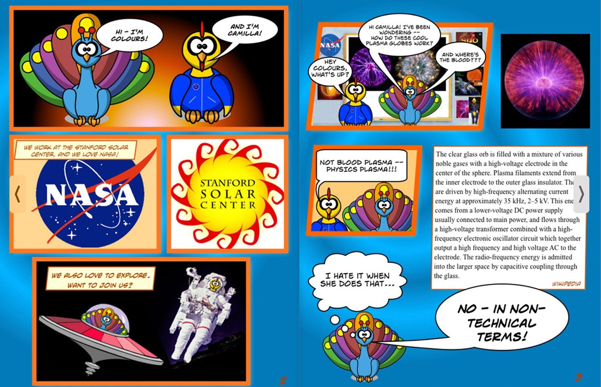 A sample page of the resource shows a colorful, busy comic book page.