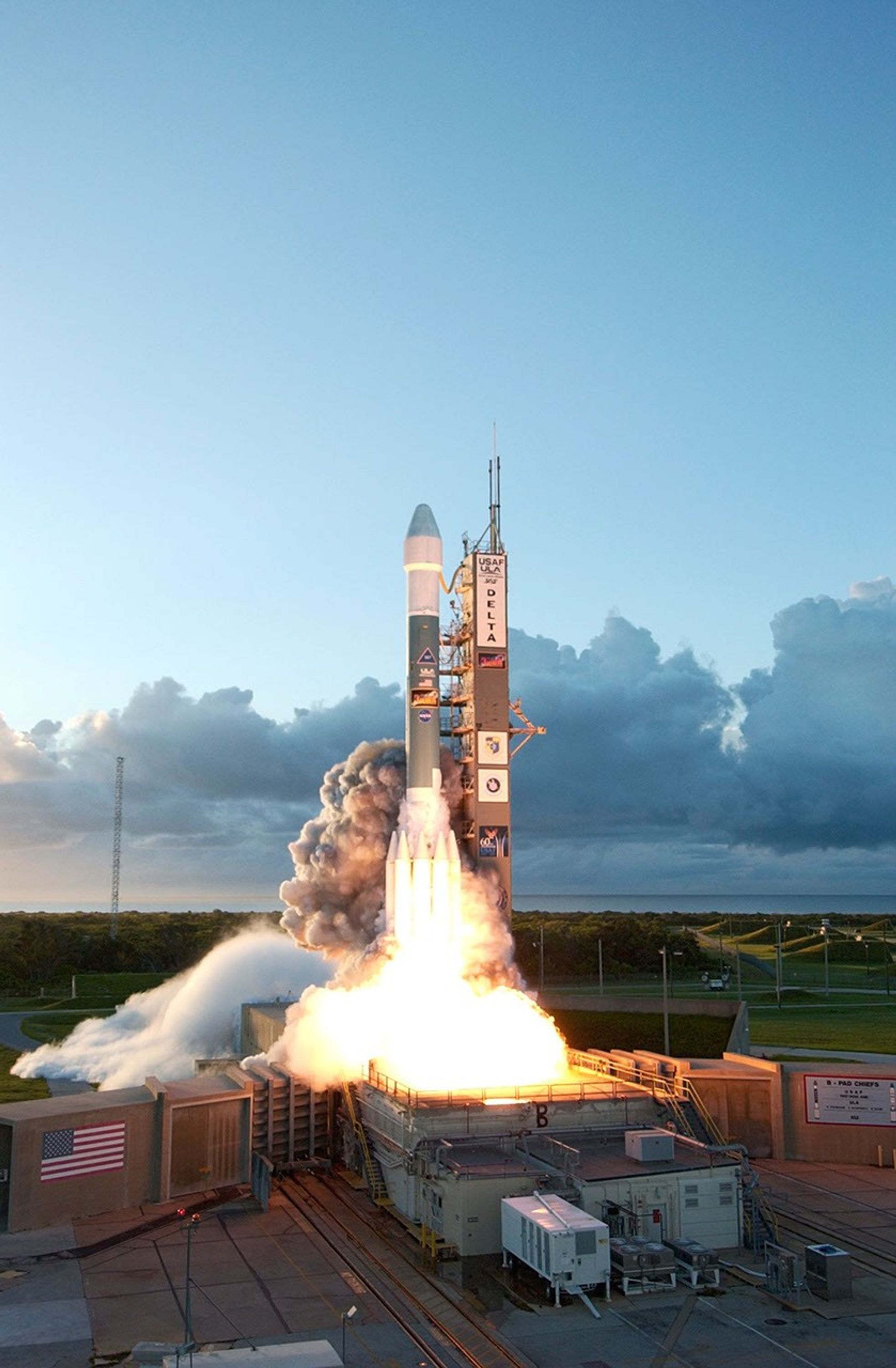 Rocket launching in Florida.