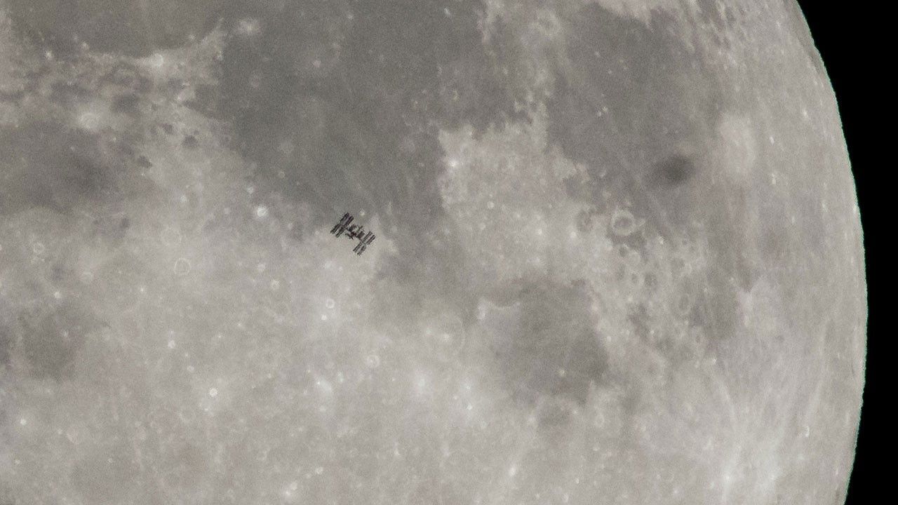 
			International Space Station Transits the Moon (2018) - NASA Science			