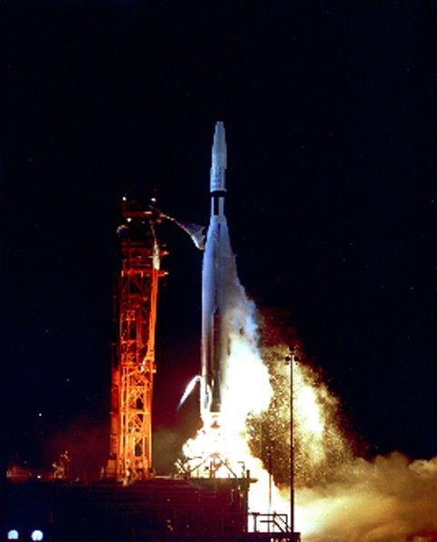 Rocket launching.