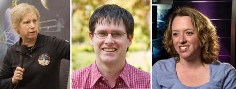 Carly Howett, Matt Tiscareno and Elizabeth Turtle